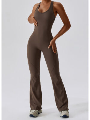 Micro Pull Yoga Jumpsuit - Quick-Dry Shaping Workout Wear