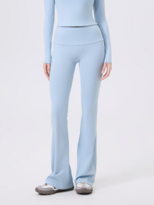 Low Waist Wide Brimmed Bell Bottom Pants Yoga Trousers for Women Slimming Skinny Workout Pants Slim Fit Hipp Lifting Pants